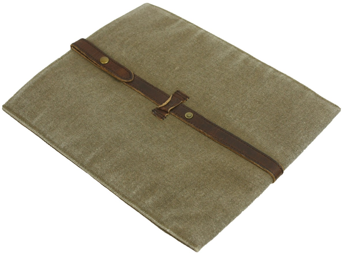 New Polo Ralph Lauren Army Green Canvas Leather Tablet iPad New Polo Ralph Lauren Army Green Canvas Leather Tablet iPad