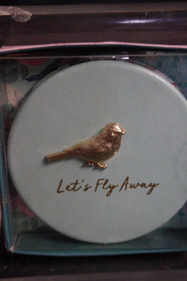Birds of a Feather Compact Mirror "Let's Fly Away" Two's Company - Image 3 of 4