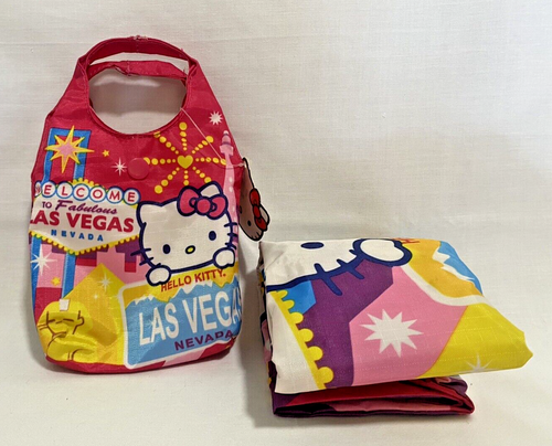 Las Vegas Hello Kitty & Friends Sanrio Reusable Foldable Shopping Tote Bag NWT - Picture 3 of 9