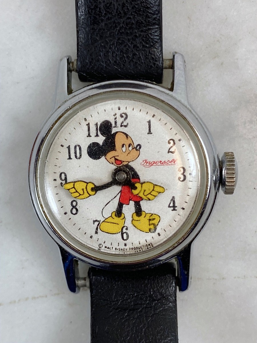 Vintage Mickey Mouse Watch. INGERSOLL Walt Disney  display picture 3