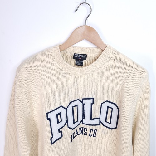 Polo Jeans Ralph Lauren | Suéter de punto crema para hombre | Talla XL | Envío y devolución gratuitos en el Reino Unido - Imagen 5 de 13