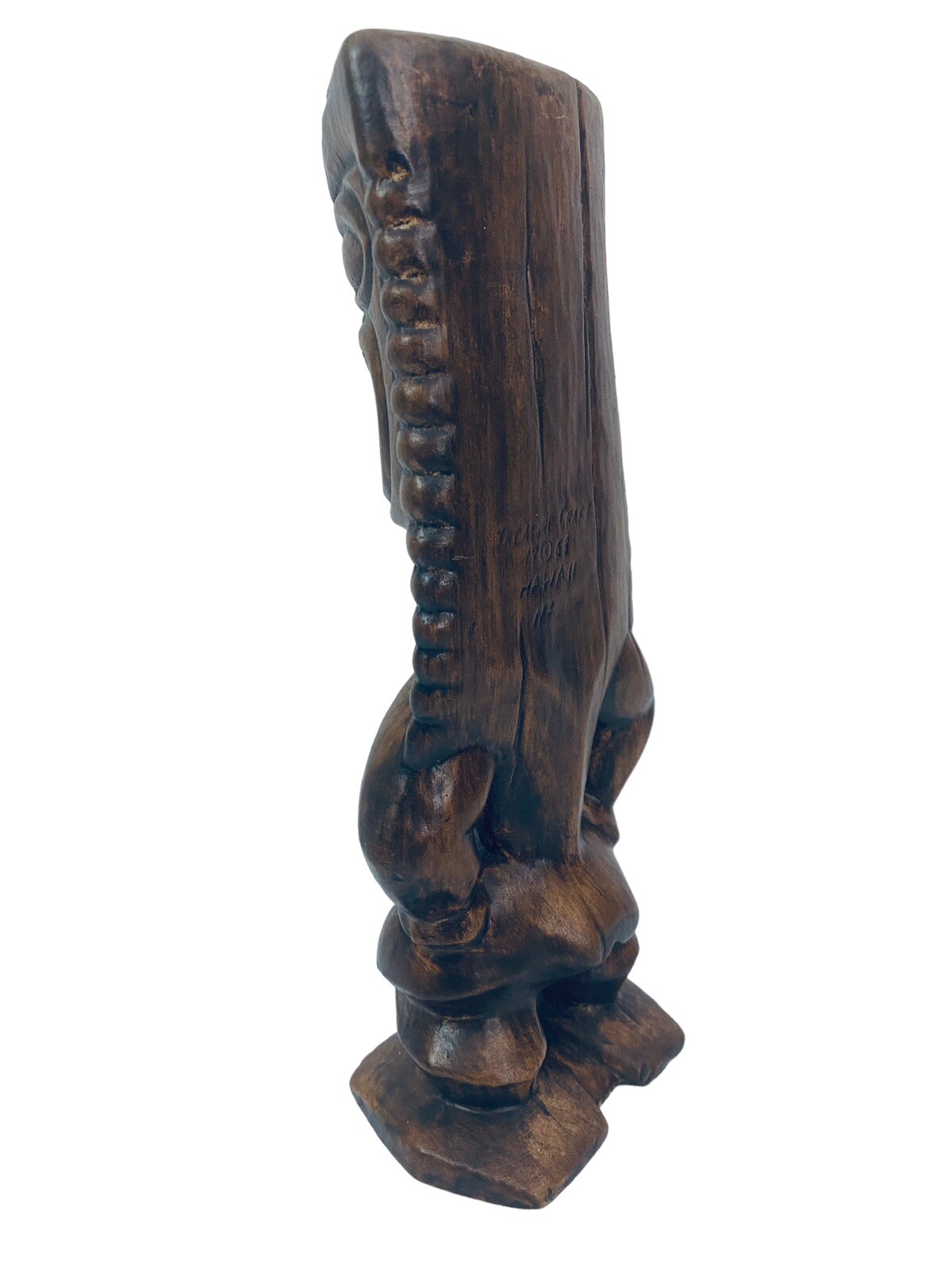 Vintage 1968 Treasure Craft Hawaii Hawaiian Ceramic Tiki God Sculpture 9.5"