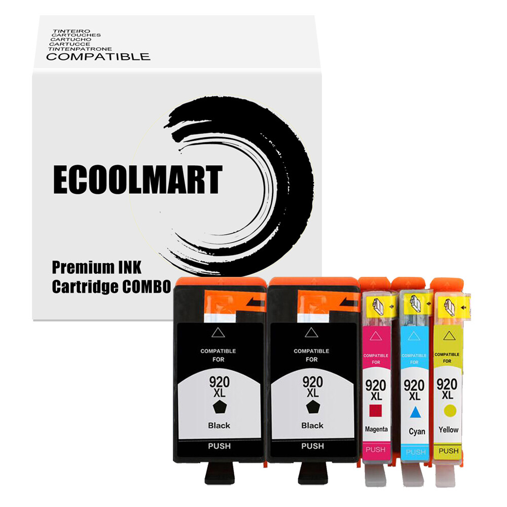 5PK Ink Cartridge replace for HP 920XL Officejet E710n E809a 6500 E609a
