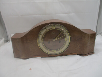 Junghans Exaeta -  Holz Tischuhr Kaminuhr   W278/201 Werk   Schlüsselaufzug