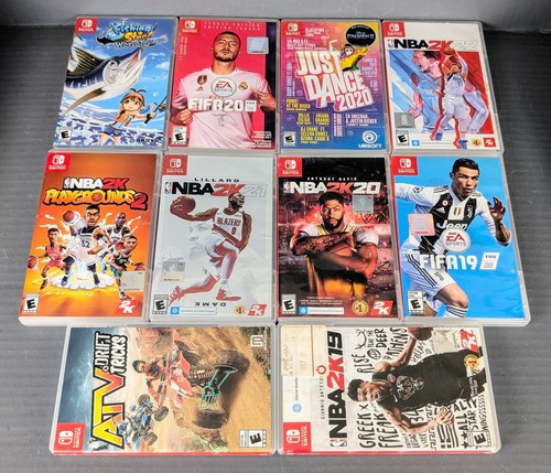 CASE ONLY 10 Switch Game Cases -AUTHENTIC- w/Box Art (Nintendo Switch) FIFA, NBA - Picture 3 of 7