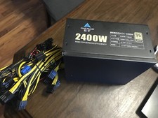 2600W Modular Mining Rig Power Supply 2400W PSU Miners Crypto Coin Power Supply
