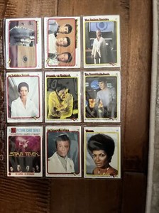 1979 Star Trek: The Motion Picture Trading Cards 11 cards. Excellent condition