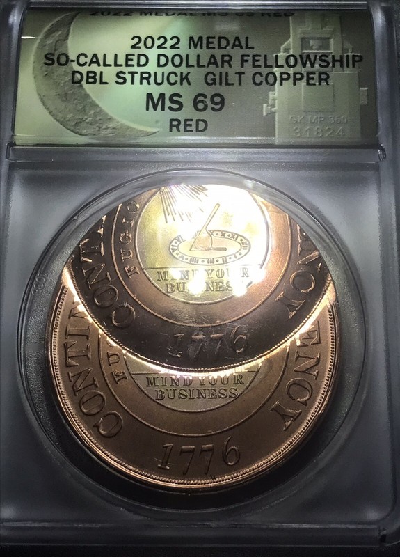 🔥Unique 🔥Only 1 exists🔥D.Carr/J.ShevlinContinental/Battle-Dollar MS69