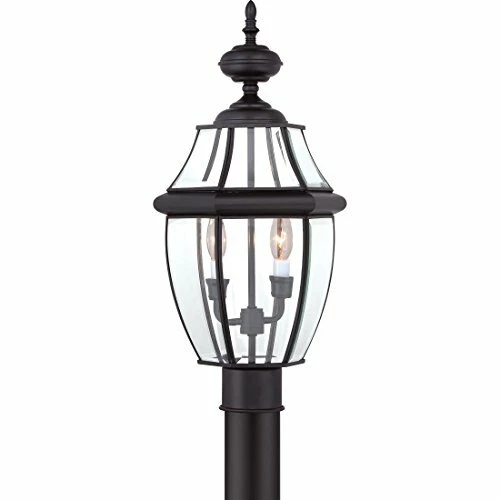 Quoizel NY9042K 2-Light Newbury Outdoor Lantern in Mystic Black - Picture 6 of 9