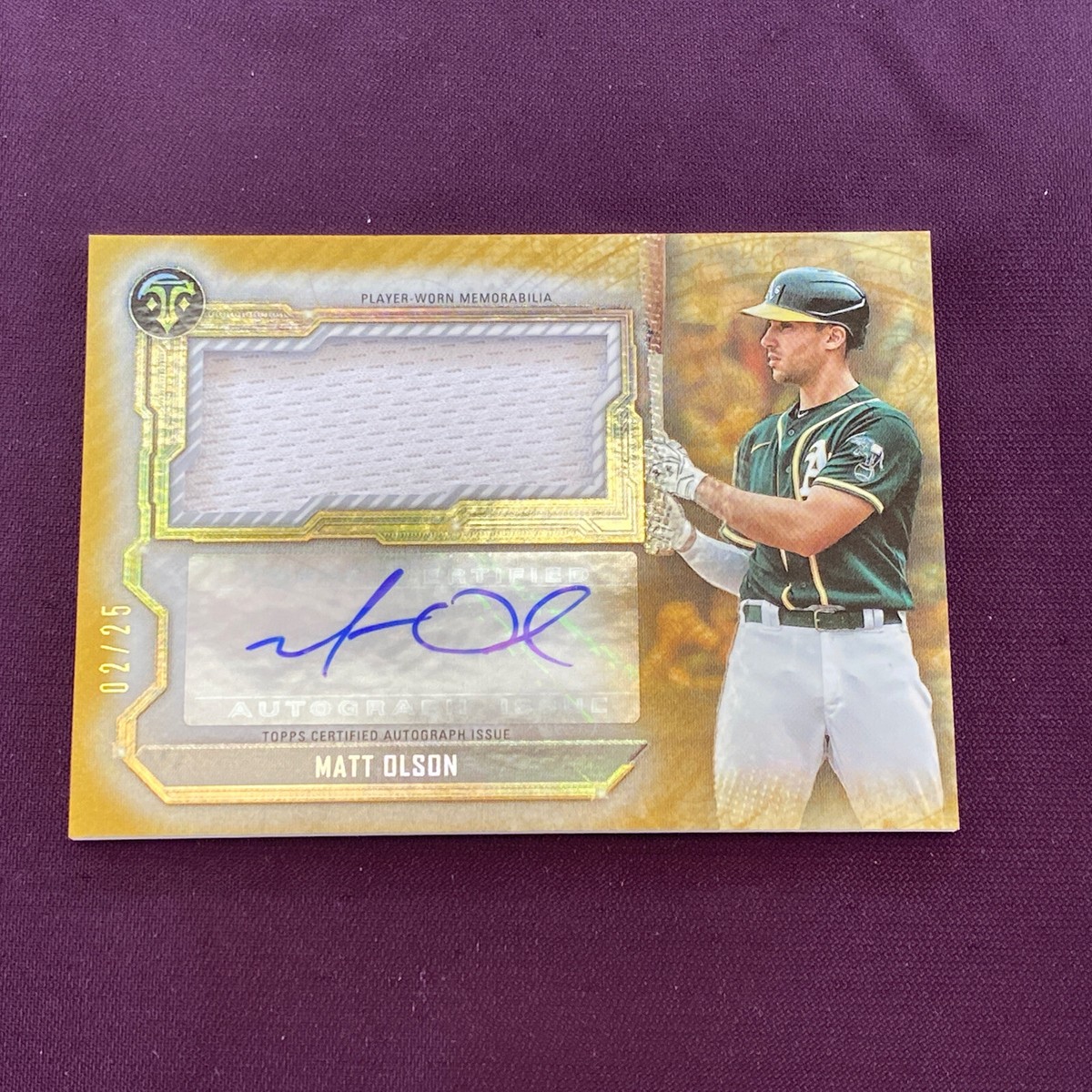 2020 Topps Triple Threads Matt Olson A