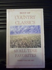 BEST OF COUNTRY CLASSICS-60 ALL TIME FAVORITES Vol 1, 2  3 Cassettes NEW