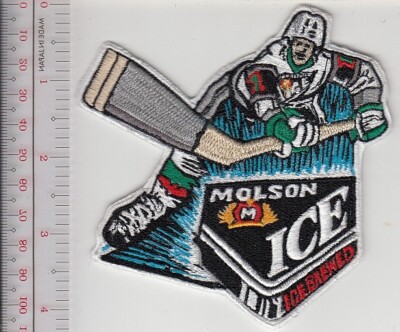 Beer Molson Canadian Ice Beer Hockey Ad Molson Brewery Montreal, Queb NO TARIFF