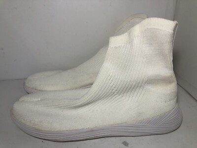 TABI ILYSM Split Toe Boot Sneaker Hightop Mens Size 13 White Knit