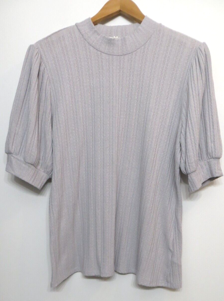Maurices Sweater Womens XL Light Gray Short Sleeve Thin Lightweight