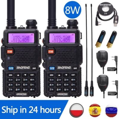 BAOFENG UV-5R 8W UHF/VHF 128CH VOX FM RADIO WALKIE-TALKIE RADIO - Foto 9