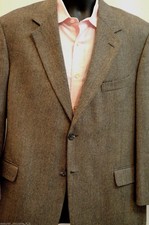 Evan Picone multi herringbone 100 wool tweed BLAZER SPORT COAT mens 40 R NEW