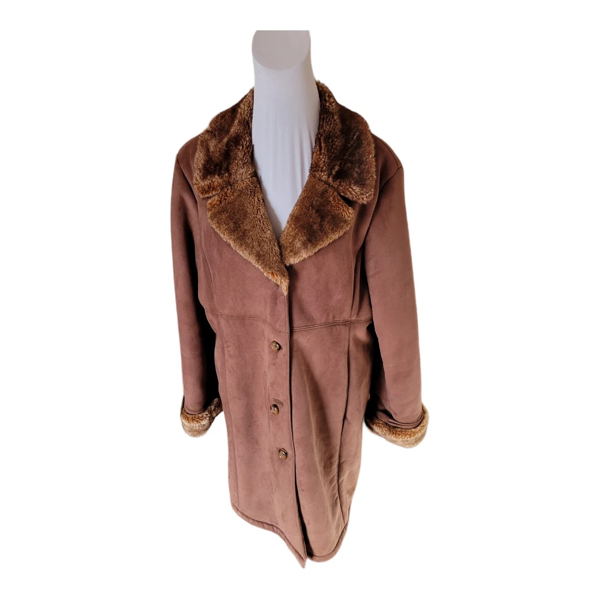 Jones new york faux shearling coat clearance