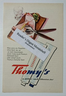 Advertisement A5: Thomy's Spicy Delicacy Mustard 1961 (230716338)