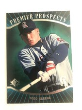 1996 SP Premier Prospects Insert #14 of 20. Todd Greene / Angels