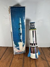 Vintage TN Toys Japan Apollo-X Moon Challenger Rocket With Box PARTS ONLY