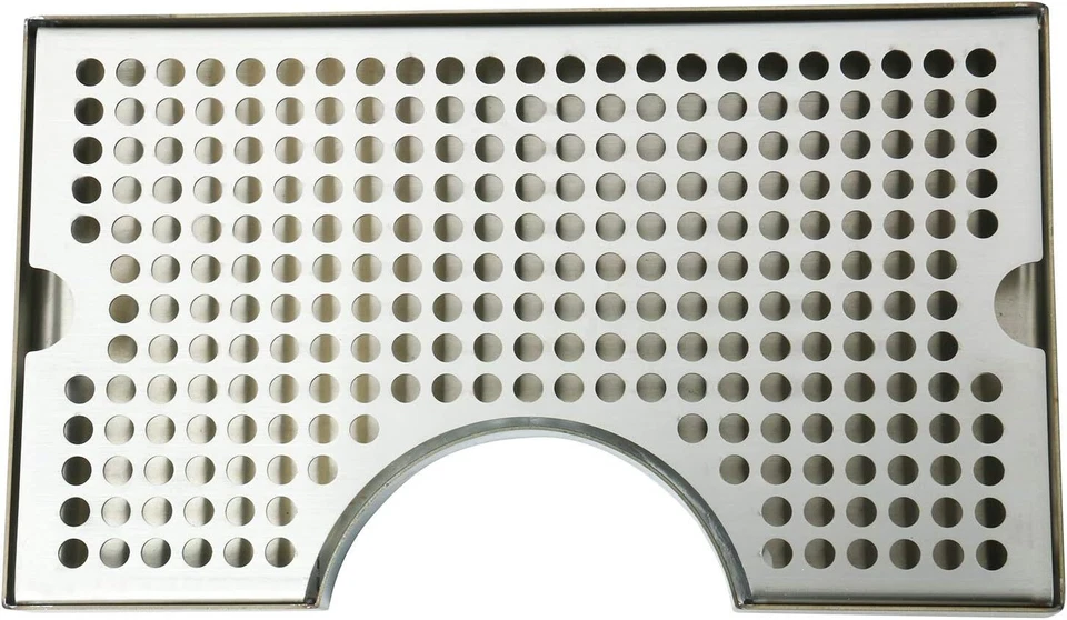 Drip Tray 12" x 7" Draft Beer Kegerator Keg No Drain Beverage Stainless Steel - Image 4 of 4