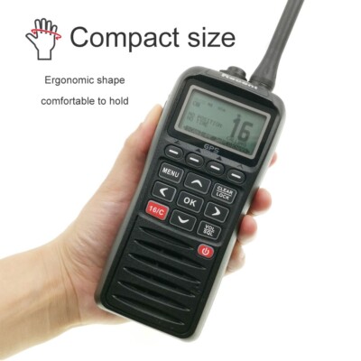 Recent RS-38M 5W VHF Marine Radio Built-in GPS Walkie Talkie Float Transceiver
