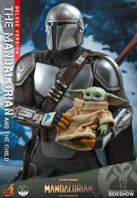 STAR WARS MANDALORIAN THE CHILD /大型 1/4 Star Wars The Mandalorian and The Child Deluxe Set Hot