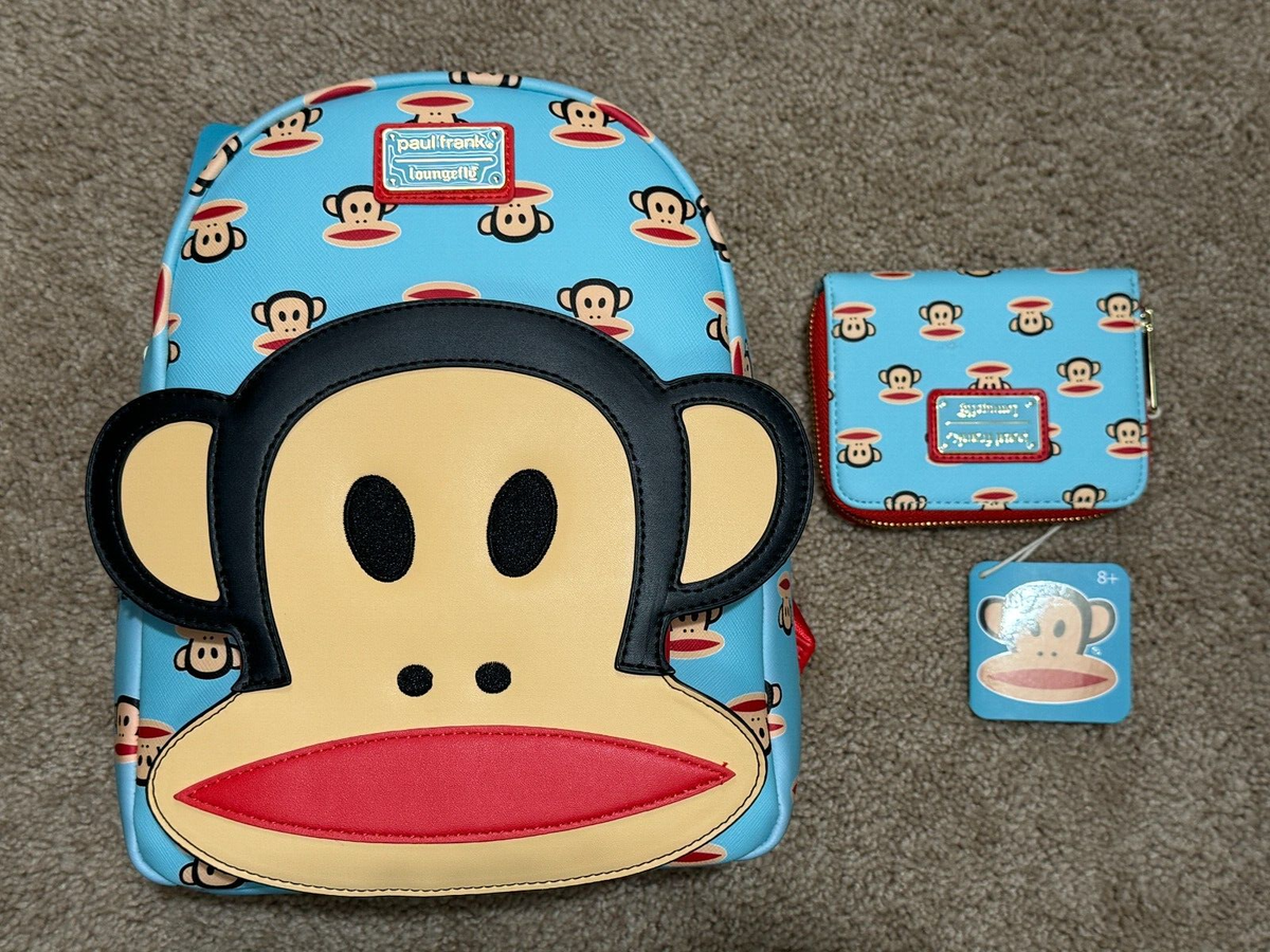 【Lounge Fly】Paul Frank Julius Mini Backpack Loungefly Paul Frank Julius Pocket Mini Backpack and