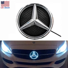 Front Grill Star Emblem Logo 2011-2018 For Mercedes Benz C300 ML350 CLA250 .