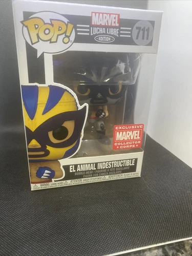 Funko Pop! El Animal Indestructible #711 Marvel Collector Corps Wolverine NEW