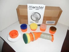 Euroflex Monster Hand Held Scrubber Cleaner With 5 Attachments SCB001 New In Box