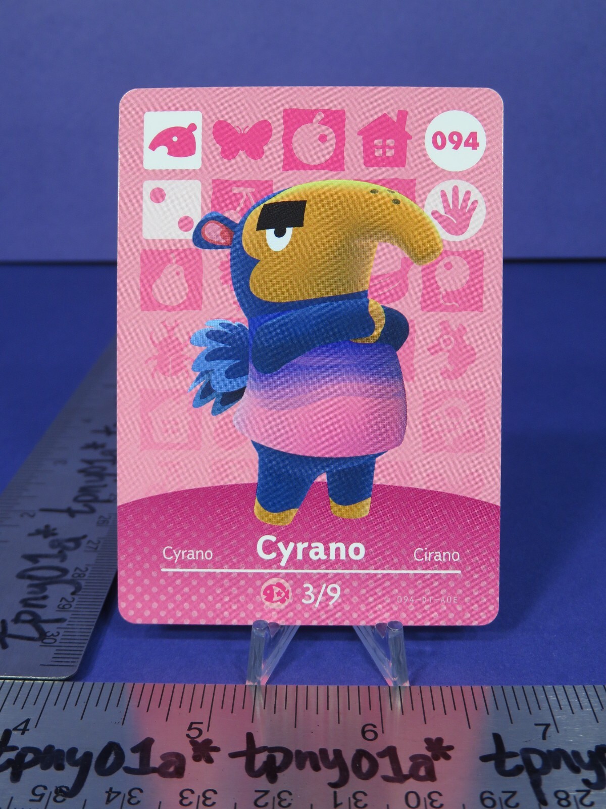 CYRANO #094 US PACK FRESH Animal Crossing Series 1 Amiibo Card [eSE]
