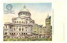 Boston Rubbers Science of Health New Christian Science Church Postcard