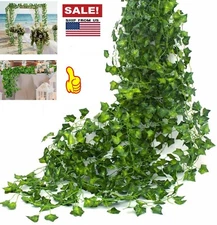 12 PACK 6.5 Ft Artificial Hanging Garland Ivy Leaves Plants Vines Home Decor USA
