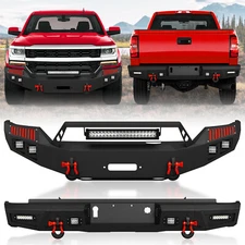 Front / Rear Bumper for 2016-2018 Chevy Chevrolet Silverado 1500 Truck Pickup
