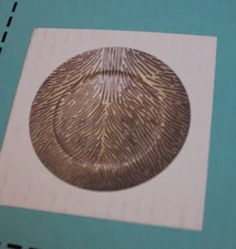 Maoname Antique gold Chargers Plates woodgrain 6 pcs. New (T6)