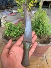 Antique Old Handcrafted Hilt & Iron Blade Indian King Safety Katar Dagger Knife