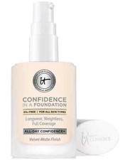 NIB / It Cosmetics Confidence In A Foundation - 545 Deep Espresso - 1 Oz / 30 mL