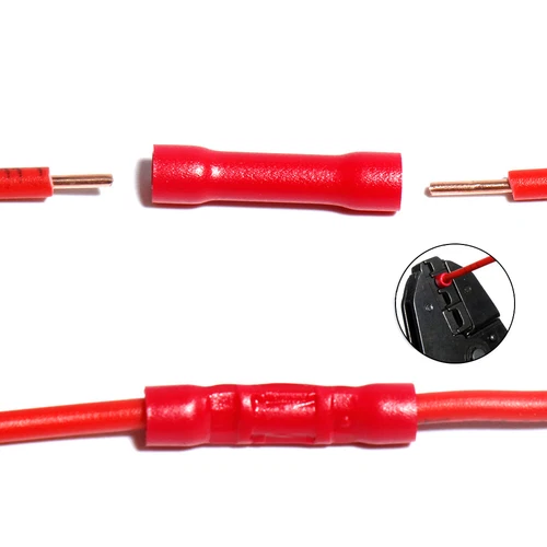 200/50x conector de impacto rojo aislado 0,25-1,50 mm² conector de compresión conector de choque - Imagen 5 de 8