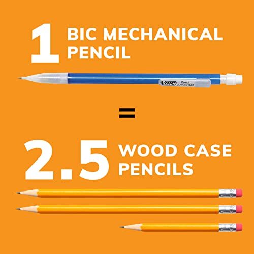  Xtra-Sparkle Number 2 Mechanical Pencils With Erasers (MPLP241-BLK), Medium 