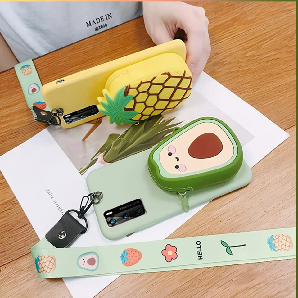 Para Samsung S20 S21 S22+ S23 S24 3D Dibujos Animados Cartera Cremallera Suave Teléfono Estuche Foto 4 de 4