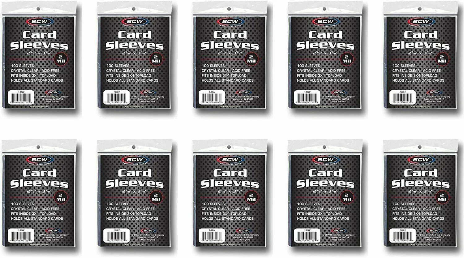 1000 BCW STANDARD CARD PENNY SLEVES 2 5/8 X 3 5/8 10 PACKS OF 100 Review