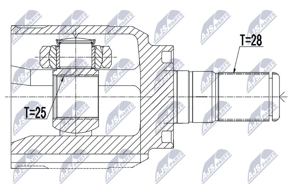 ✅Fits NTY NPW-HY-536 INNER CV JOINT ⭐UK Seller⭐ - Image 8