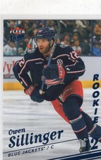 OWEN SILLINGER 2025-26 Fleer BLUE Ser# 5/100 #165 RC Blue Jackets