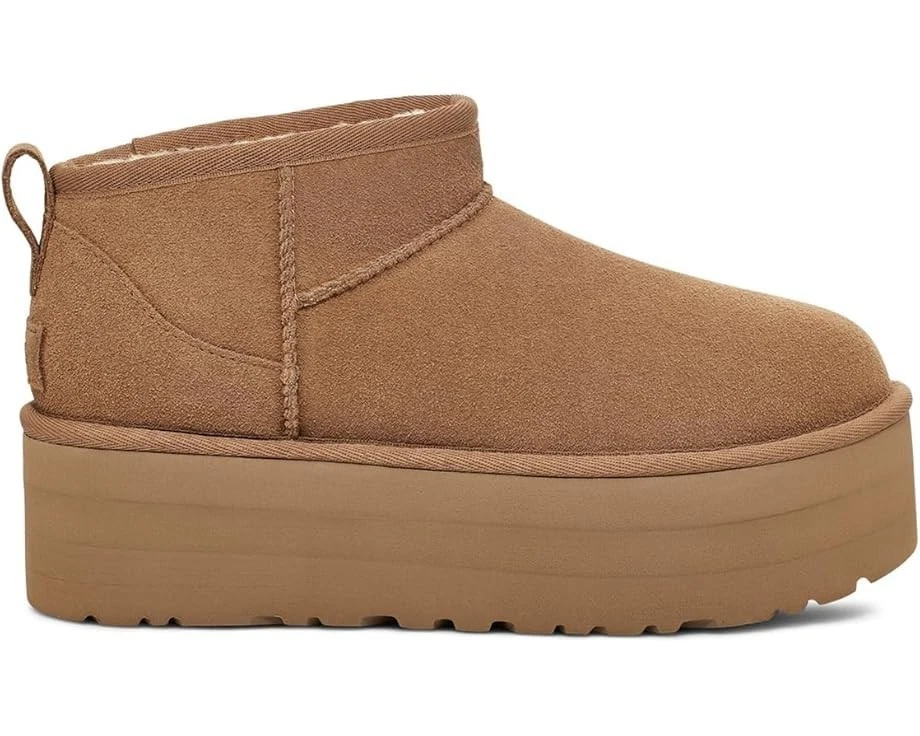 ✈Botas de plataforma UGg clásicas ultra mini para mujer en castaño/ Foto 4 de 4