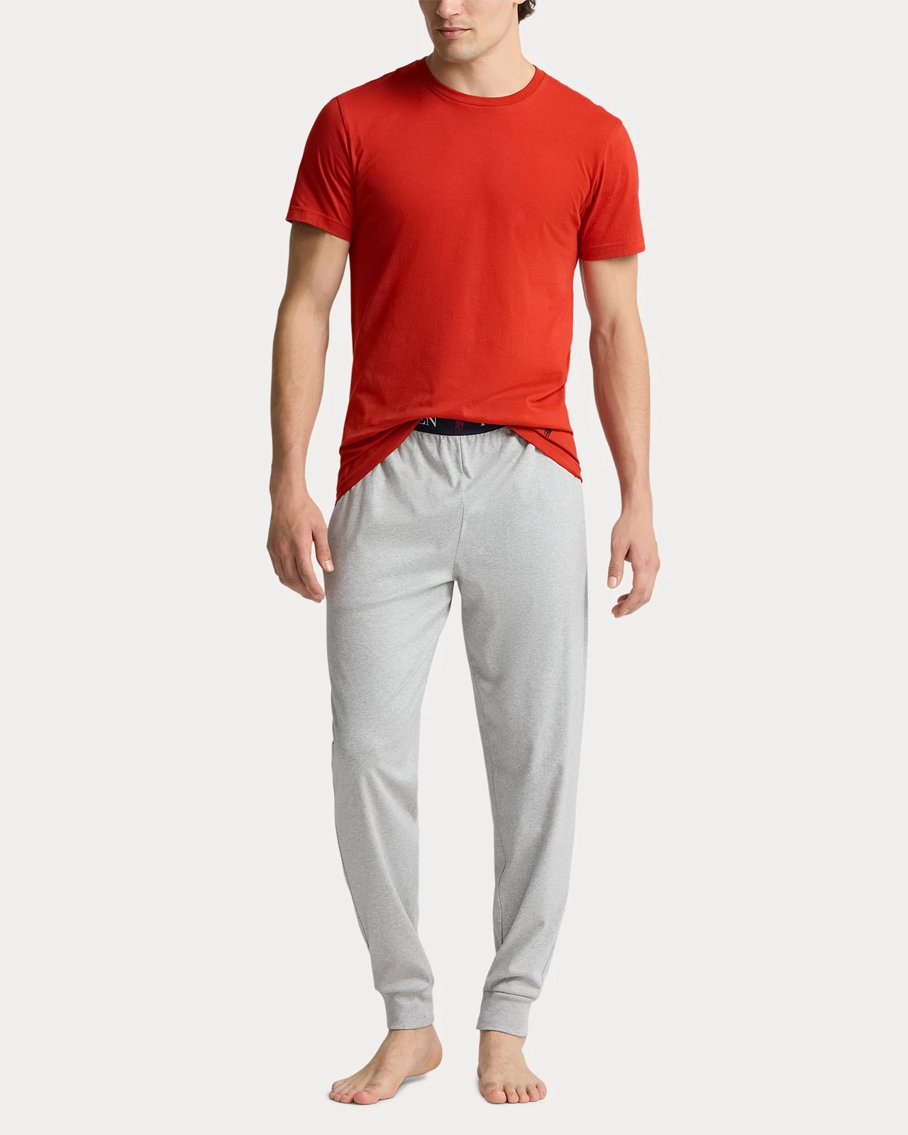 POLO RALPH LAUREN Men's Mercerized Cotton Sleep Jogger Pants, Gray - Mens Medium