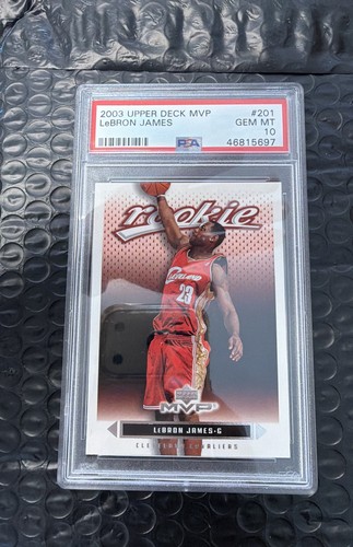 2003-04 Upper Deck MVP - Rookie LeBron James #201 (RC) PSA 10