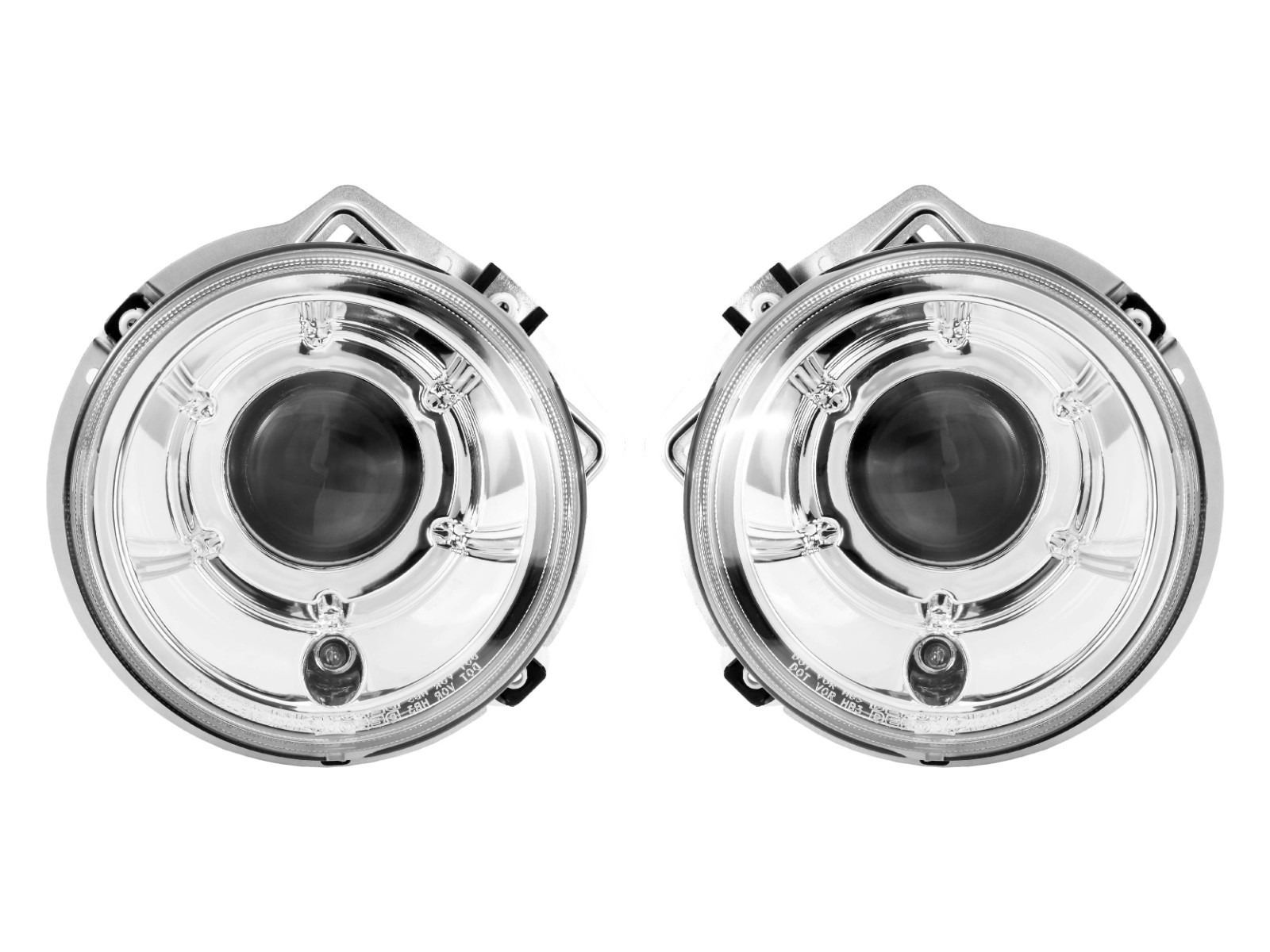 DEPO Chrome H7 Projector Size Headlight Set For 02-06 Mercedes Benz W463 G Class
