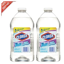 Bulk 64 Fl Oz Unscented Shower Spray Refill - Two Bottles for Lasting Freshness