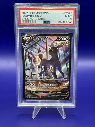2022 Pokemon Brilliant Stars Umbreon V TG22 Trainer Gallery MINT PSA 9